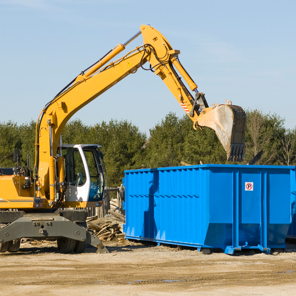 what happens if the residential dumpster is damaged or stolen during rental in Hallock MN